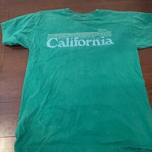 vintage Green California Graphic T-Shirt
